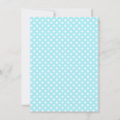 Baby Het is koud buiten Chalkboard Blue Baby showe Kaart (Achterkant)