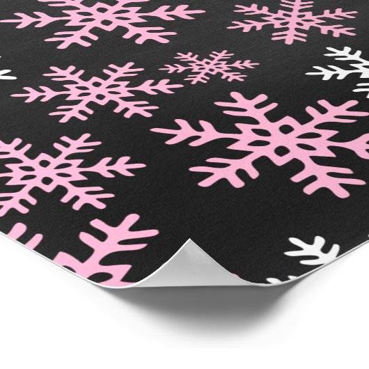 Baby Het is koud buiten Chalkboard Roze Baby showe Poster (Hoek)