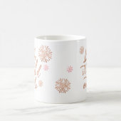 Baby Het is koud buiten Chic Pink Waterverf Script Koffiemok (Center)