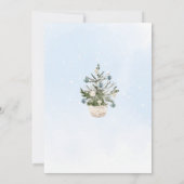 Baby Het is koud buiten Christmas boy baby shower Kaart (Achterkant)