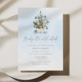 Baby Het is koud buiten Christmas boy baby shower Kaart