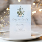 Baby Het is koud buiten Christmas boy baby shower Kaart