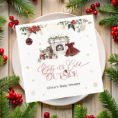 Baby het is koud buiten Christmas Girl Baby shower Servet