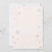 Baby Het is koud buiten Cozy Winter Shower Sprinkl Kaart (Achterkant)
