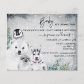 Baby Het is koud buiten de Arctic Animal Shower Wi (Voorkant)