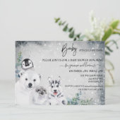 Baby Het is koud buiten de Arctic Animal Shower Wi Kaart (Staand voorkant)