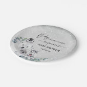 Baby Het is koud buiten de Arctic Animal Shower Wi Papieren Bordje (Gekanteld)