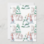 Baby het is koud buiten de baby shower uitnodiging (Achterkant)