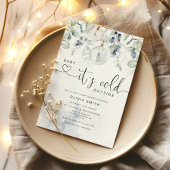 Baby het is koud buiten de baby shower uitnodiging