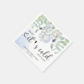 Baby het is koud buiten de baby shower uitnodiging servet (Hoek)