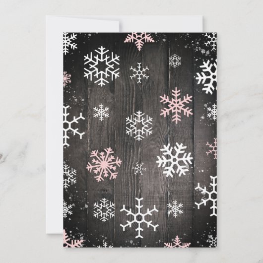 Baby, het is koud buiten de babydouche voor baby's kaart (Achterkant)