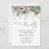 Baby Het is koud buiten de Evergreen Pine Kaart (Voorkant)