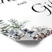 Baby het is koud buiten de groene kaarten en cadea poster (Hoek)