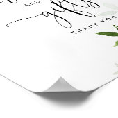 Baby het is koud buiten de groene kaarten en cadea poster (Hoek)