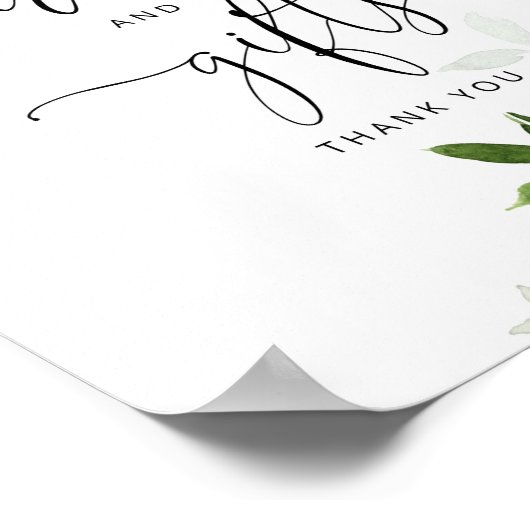 Baby het is koud buiten de groene kaarten en cadea poster (Hoek)