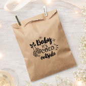 Baby het is koud buiten de kerstfeestdag. bedankzakje (Geknipt)