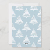 Baby Het is koud buiten de kerstscène van de Winte Feestdagenkaart (Achterkant)