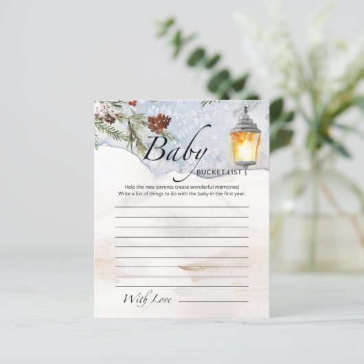 Baby het is koud buiten de lijst met baby showers  (Staand voorkant)