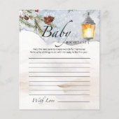 Baby het is koud buiten de lijst met baby showers  (Voorkant)