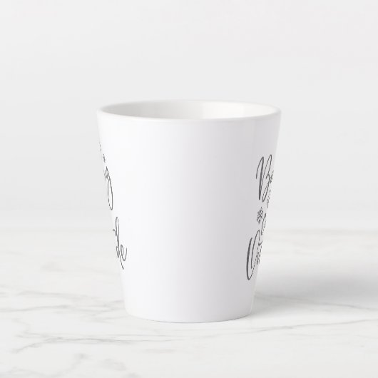 Baby Het is koud buiten de moderne scriptvakantie Latte Mok (Voorkant)