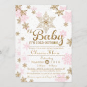 Baby Het is koud buiten, de uitnodiging van de Mei (Voorkant / Achterkant)