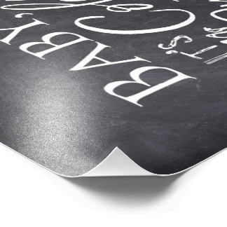 Baby Het is koud buiten de Warm Beverage Bar Sign Foto Afdruk