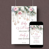 Baby Het is koud buiten de winter baby shower welk Poster