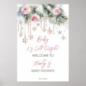 Baby Het is koud buiten de winter baby shower welk Poster (Voorkant)