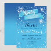 BABY HET IS KOUD BUITEN DE WINTER ELKE UITNODIGING (Voorkant / Achterkant)