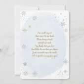 Baby Het is koud buiten de winter Kerstmis Baby Bo Kaart (Achterkant)