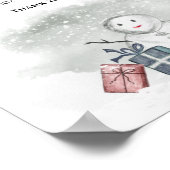 Baby het is koud buiten de winter. poster (Hoek)