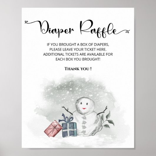 Baby het is koud buiten de winter. poster (Voorkant)