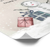 Baby het is koud buiten de winter. poster (Hoek)