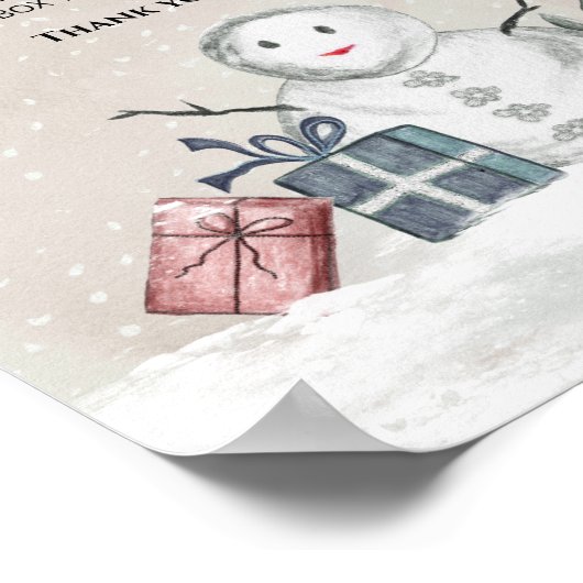 Baby het is koud buiten de winter. poster (Hoek)