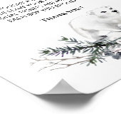 Baby het is koud buiten de winter. poster (Hoek)