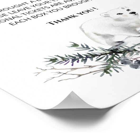 Baby het is koud buiten de winter. poster (Hoek)