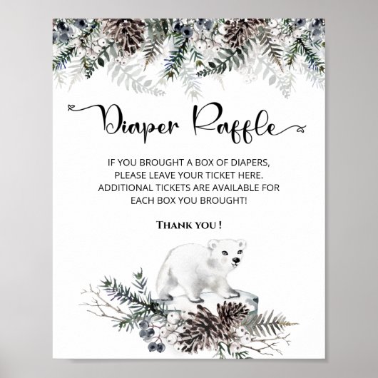 Baby het is koud buiten de winter. poster (Voorkant)