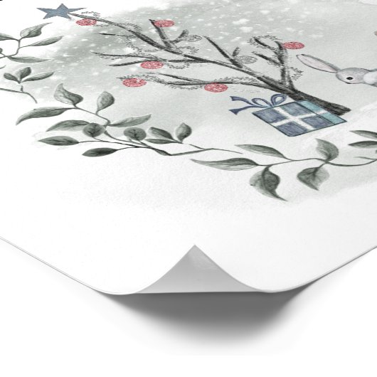 Baby het is koud buiten de winter. poster (Hoek)