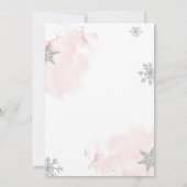 Baby Het is koud buiten de winterboom Dank je kaar Kaart (Achterkant)