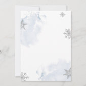 Baby Het is koud buiten de winterboom Dank je kaar Kaart (Achterkant)