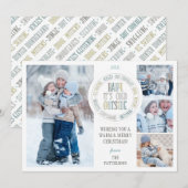 Baby Het is koud buiten de wintervakantiefoto van  Feestdagenkaart (Voorkant / Achterkant)