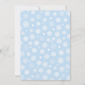 Baby Het is koud buiten Douche Blue Boys Winter Kaart (Achterkant)