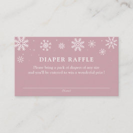 Baby het is koud buiten Douche Luier Raffle Ticket Informatiekaartje