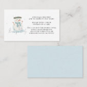 Baby Het is koud buiten doucheboeken voor Baby Plaatskaartje (Voorkant / Achterkant)