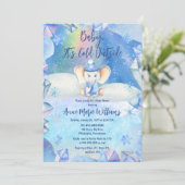 Baby Het is koud Buiten Elephant Baby shower Kaart (Staand voorkant)