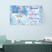 Baby Het is koud buiten Elephant Winter Baby showe Spandoek (Beurs)