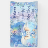 Baby Het is koud buiten Elephant Winter Baby showe Spandoek (Verticaal)