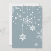 Baby het is koud buiten | Fawn Winter Baby shower Kaart (Achterkant)