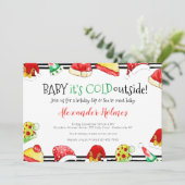 Baby Het is koud buiten feestdag. Zie Kaart (Staand voorkant)