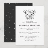 Baby het is koud buiten Feestelijke uitnodiging (Voorkant / Achterkant)